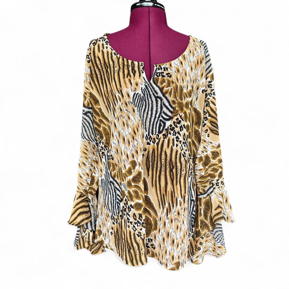 Y2K Women's Animal Print Blouse